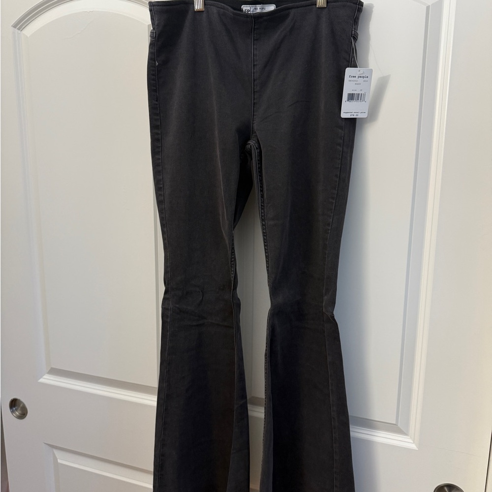 Free People Charcoal Flared Pants